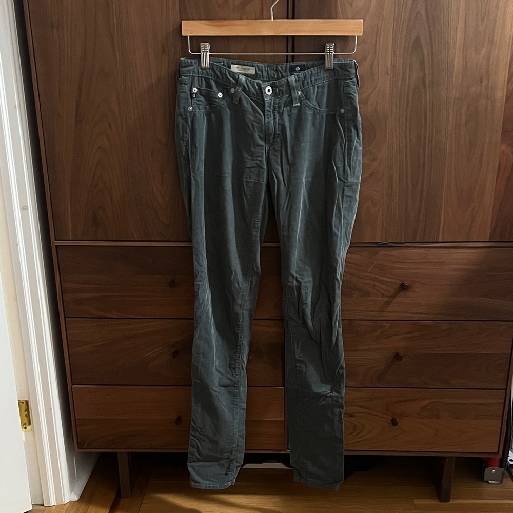 AG Adriano Goldschmied Green Slim Pants